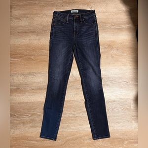 Women’s Madewell 10” High-rise Skinny Jeans in Indigo Size 25